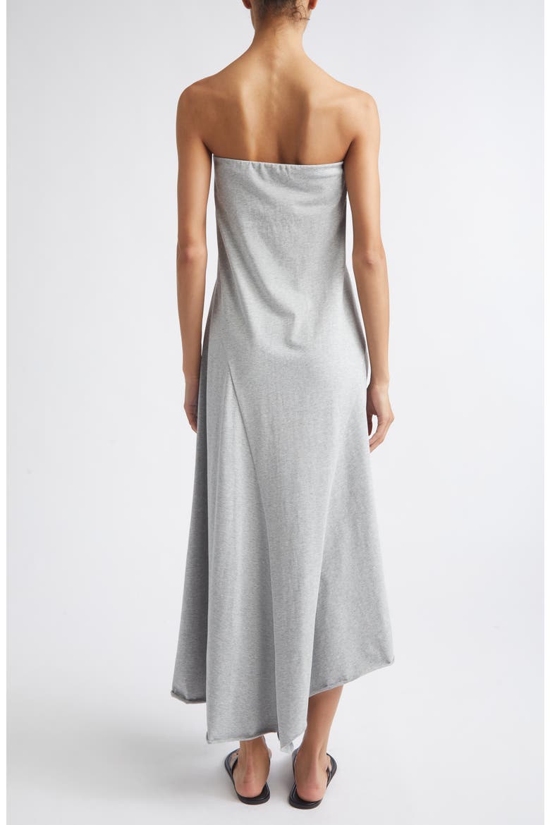 Strapless Cotton Jersey Dress, Alternate, color, LIGHT GREY MARLE