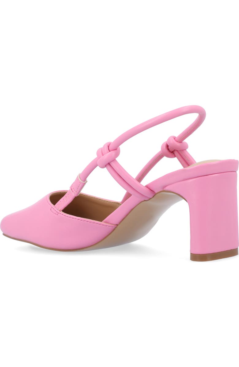 Journee Collection Margeene Slingback Pump, Alternate, color, Pink