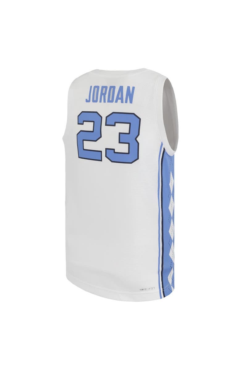 Jordan Brand Youth Jordan Brand Michael Jordan White North Carolina Tar Heels Replica Basketball Jersey, Alternate, color, White