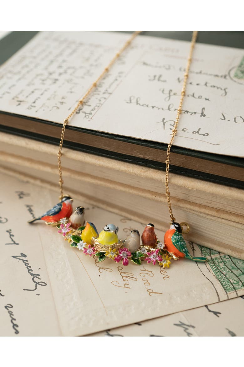 Goldcrest Songbird Serenade Necklace, Alternate, color, Songbird