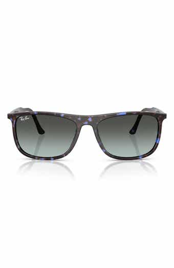 58mm Gradient Rectangular Sunglasses