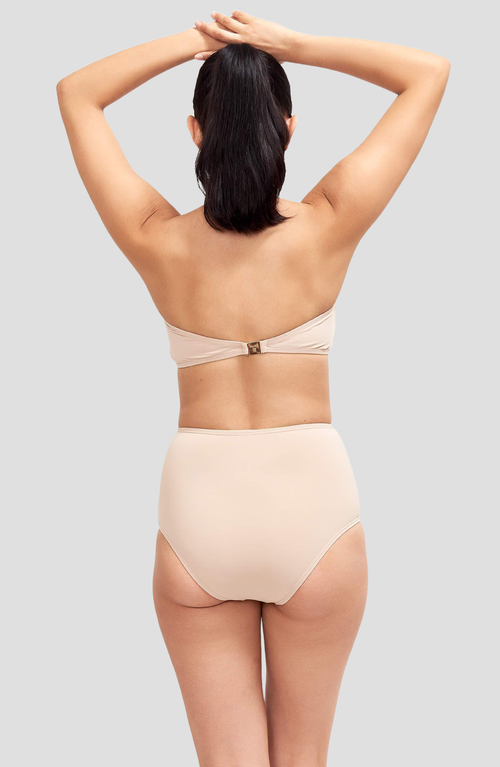 Sauipe Giovanna High Waisted Bikini Bottom In Camel