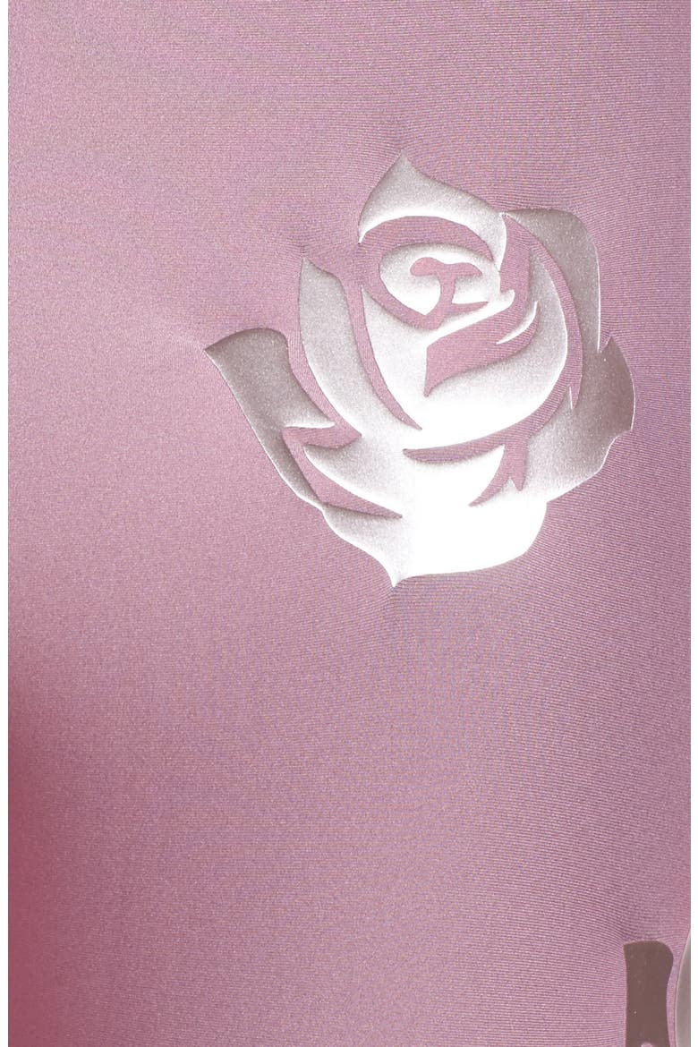 Rosette Print Ultra High Waist Leggings, Alternate, color, ROSE