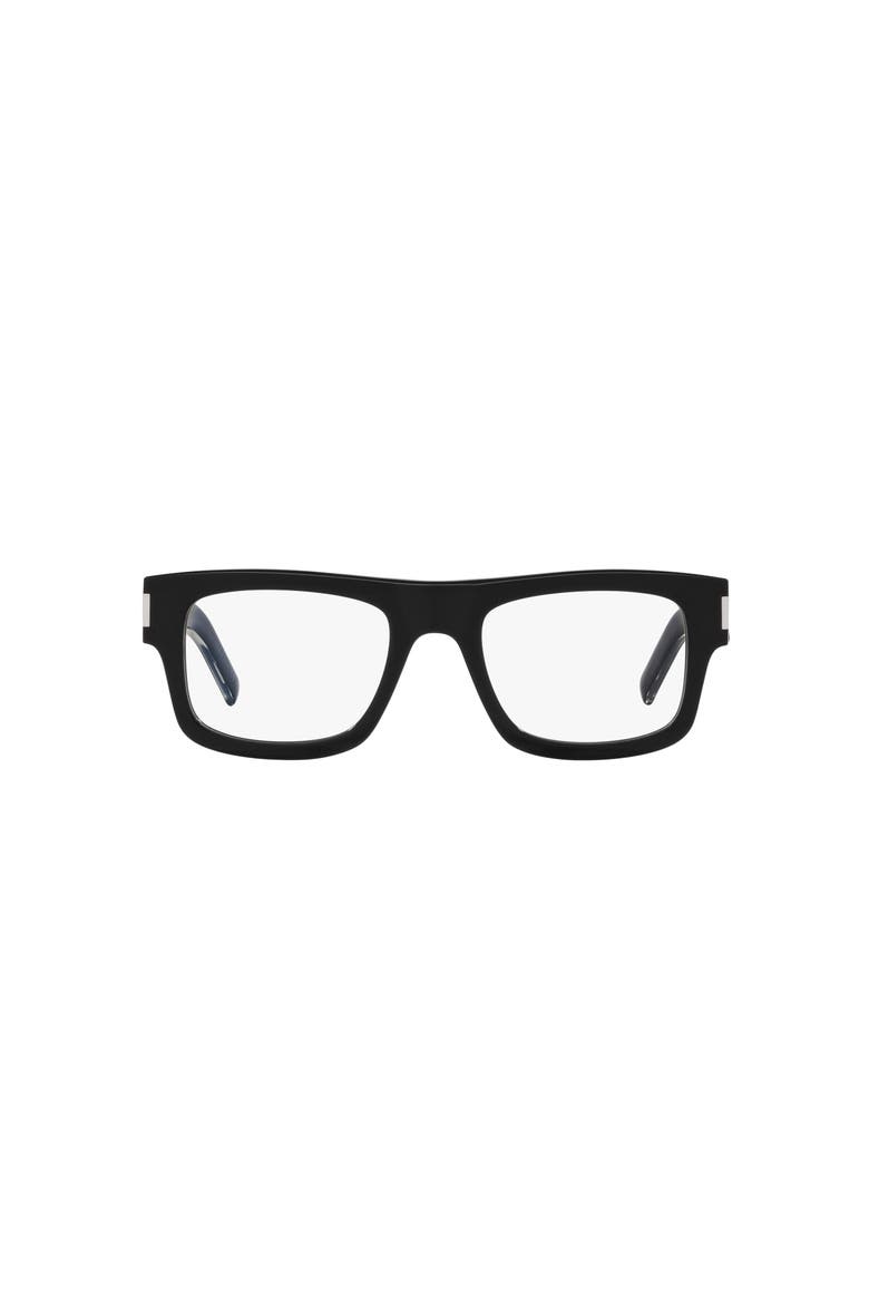 54mm Rectangle optical glasses, Alternate, color, Black