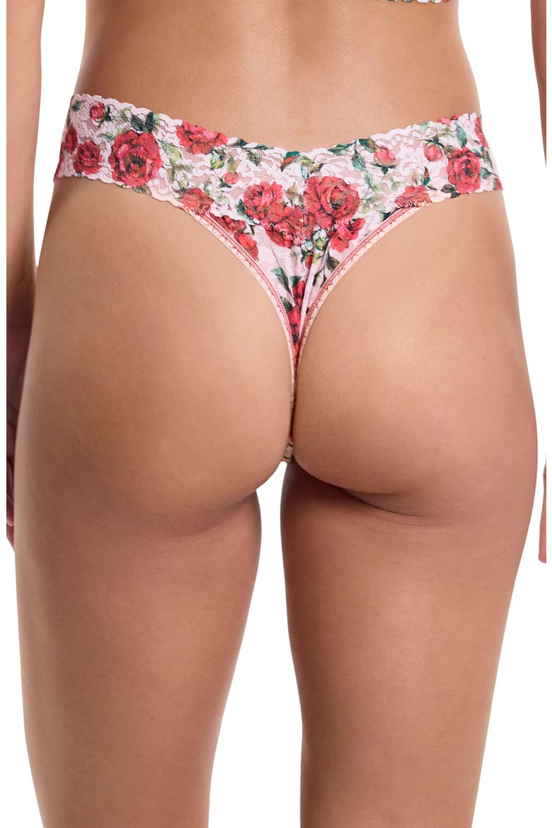 Print Original Rise Thong, Alternate, color, JE' TAIME PINK