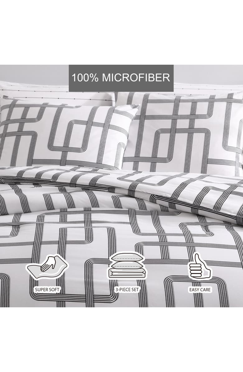 CITY SCENE Mainline Microfiber Comforter & Shams Set, Alternate, color, White