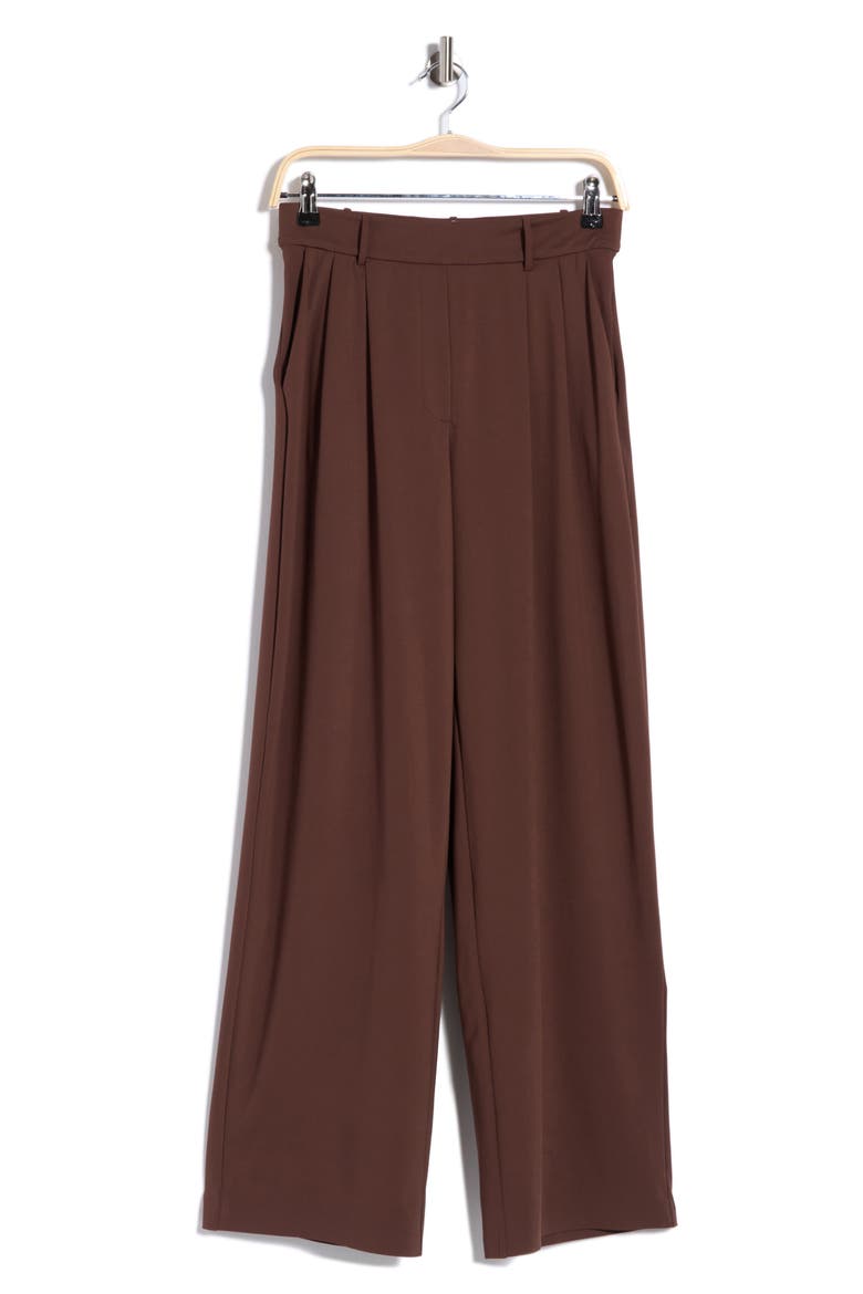 Pull-On Straight Leg Pants, Alternate, color, FUDGE