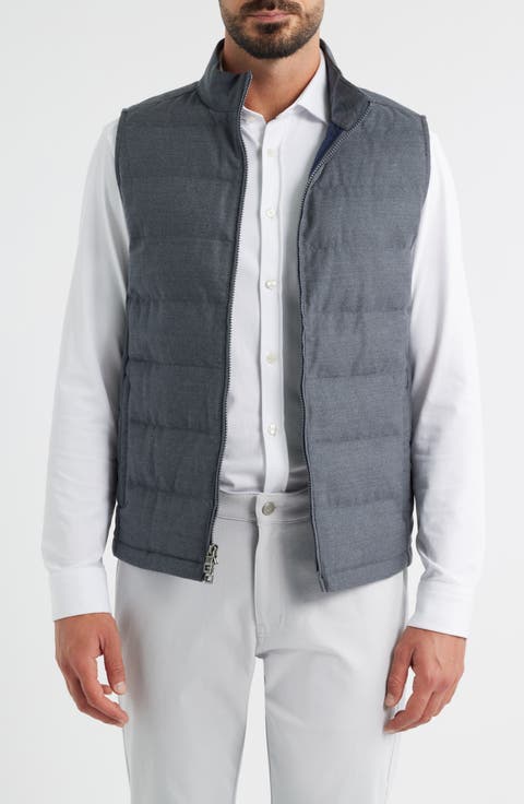 Davos Quilted Wool Flannel Vest
