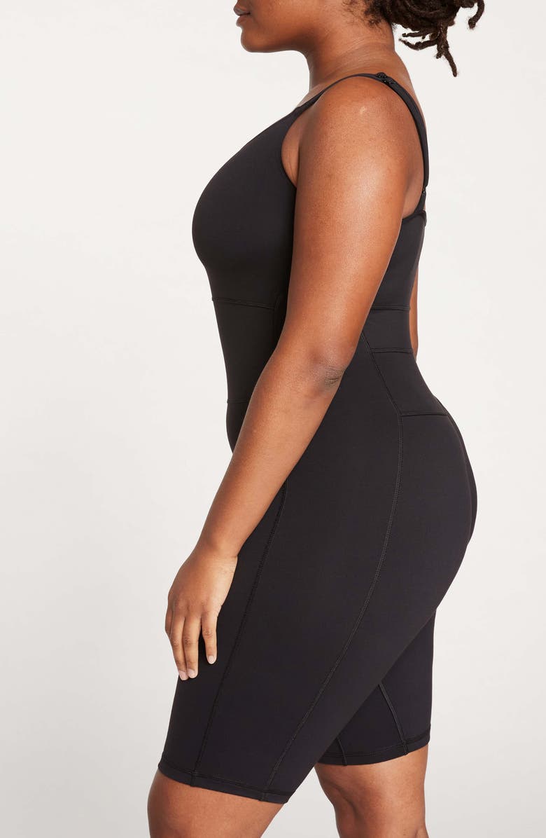 Universal Standard Next to Naked Bodyshort, Alternate, color, Black