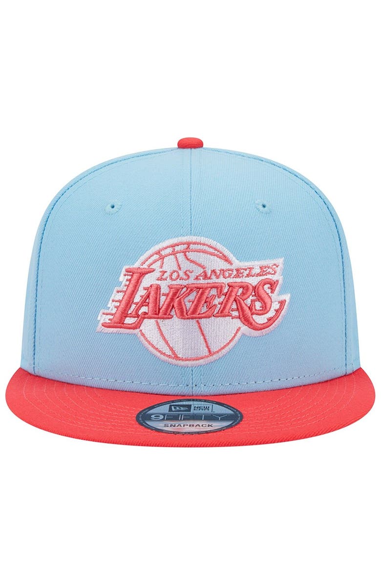 New Era Men's New Era Powder Blue/Red Los Angeles Lakers 2-Tone Color Pack 9FIFTY Snapback Hat, Alternate, color,