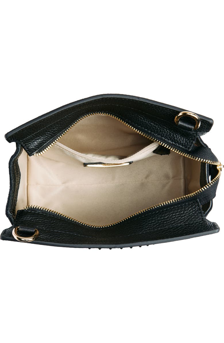 VALENTINO BY MARIO VALENTINO Kiki Rock Stud Leather Crossbody Bag, Alternate, color,