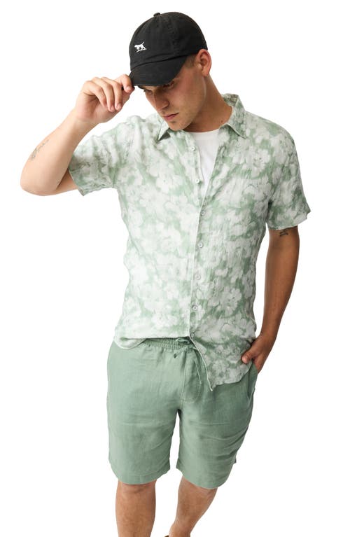 Rodd & Gunn Linen 9 Resort Shorts In Green