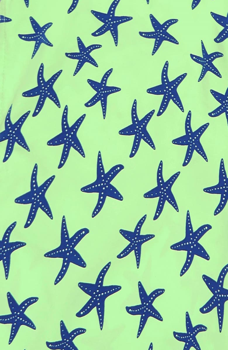 Tom & Teddy Starfish Print Swim Trunks, Alternate, color,