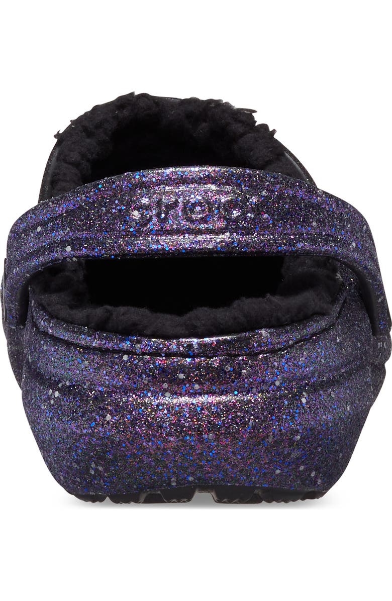 CROCS Kids' Classic Lined Space Glitter Clog, Alternate, color, Black/ Multi