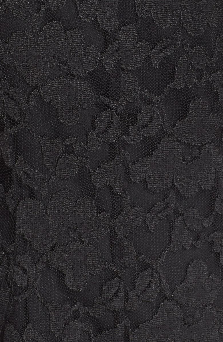 Chetta B Lace Fit & Flare Dress, Alternate, color,