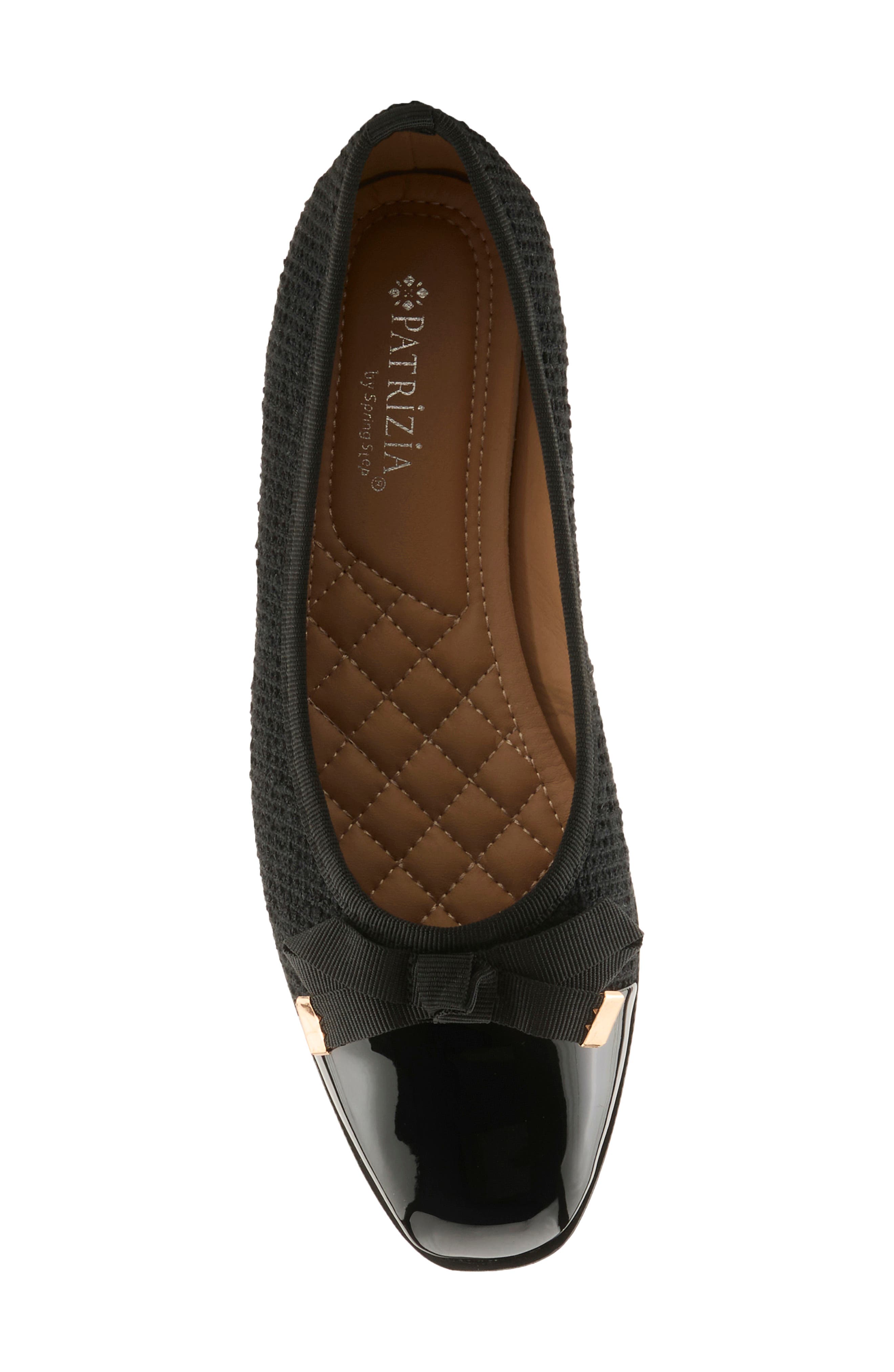 Ainosa Bow Flat, Alternate, color, BLACK