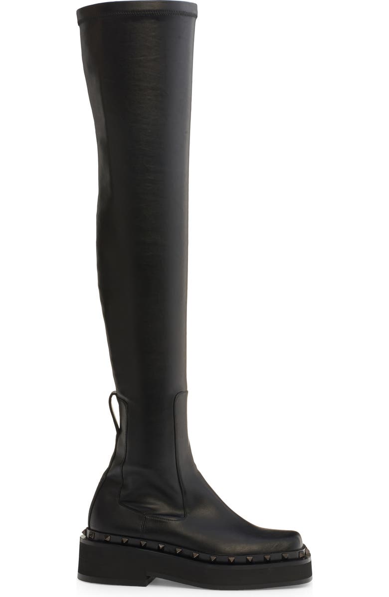 Valentino Garavani M-Way Rockstud Platform Over the Knee Boot, Alternate, color,