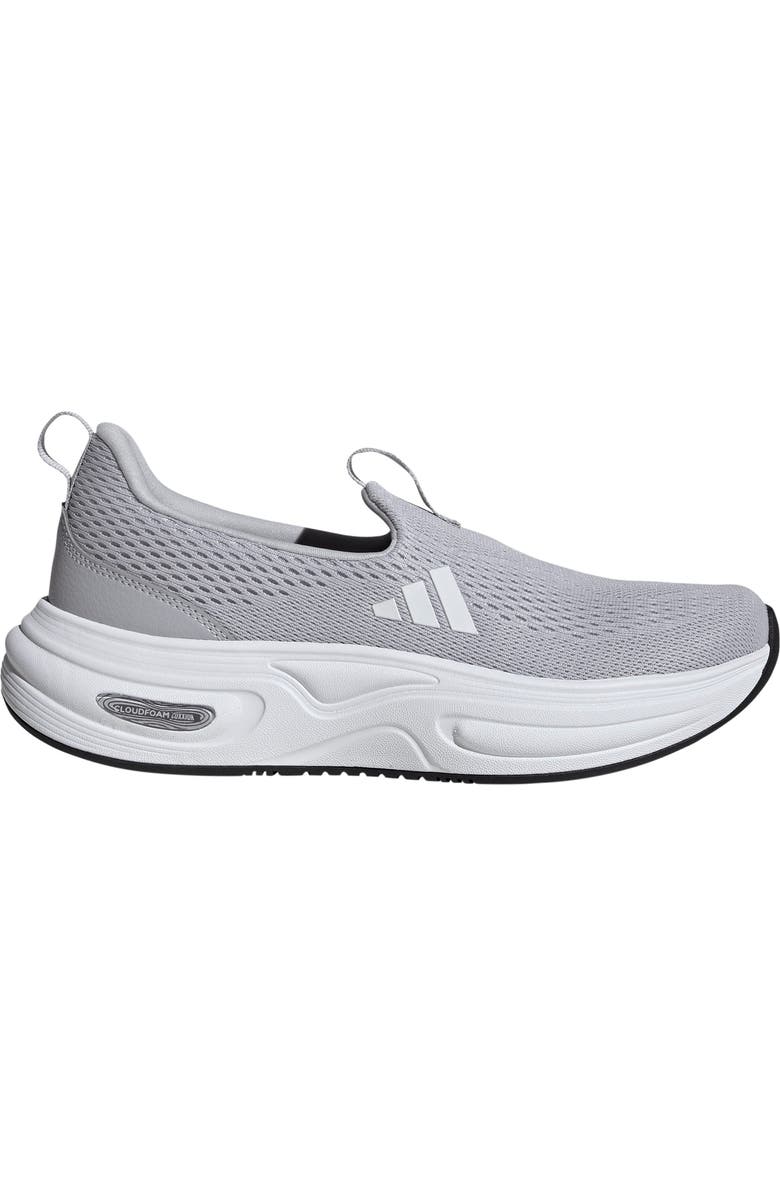 adidas Cloudfoam Cuxxion Slip-On Sneaker, Alternate, color, Grey/ White/ Core Black