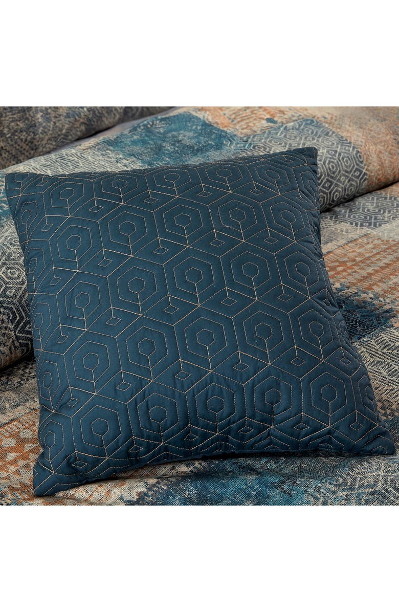 Modern Threads Microfiber 5-Piece Comforter Set, Alternate, color, Copper/ Teal