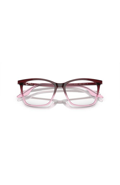 Ray Ban Ray-ban 54mm Cat Eye Optical Glasses In Red