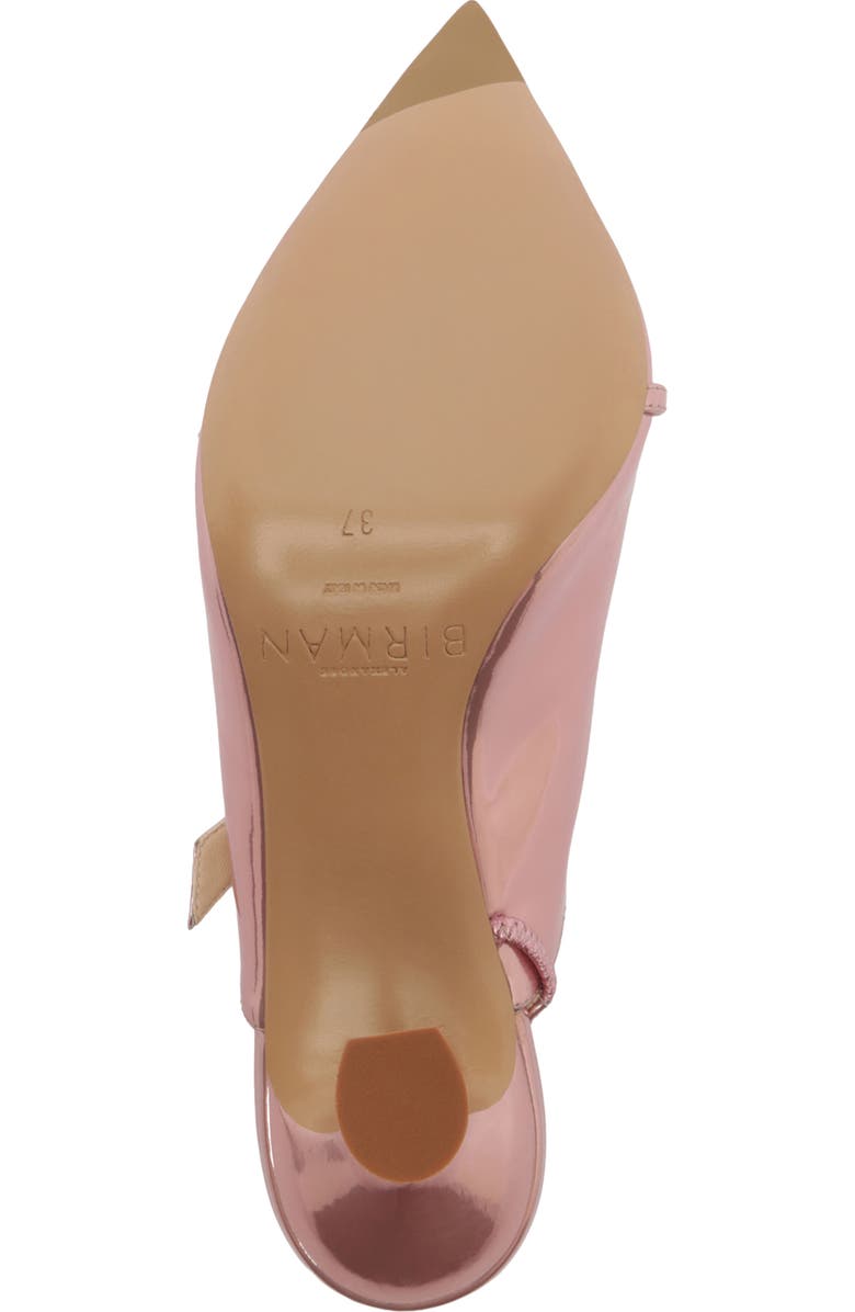 Alexandre Birman Tita Metallic Pointed Toe Mule Pump, Alternate, color, Pink