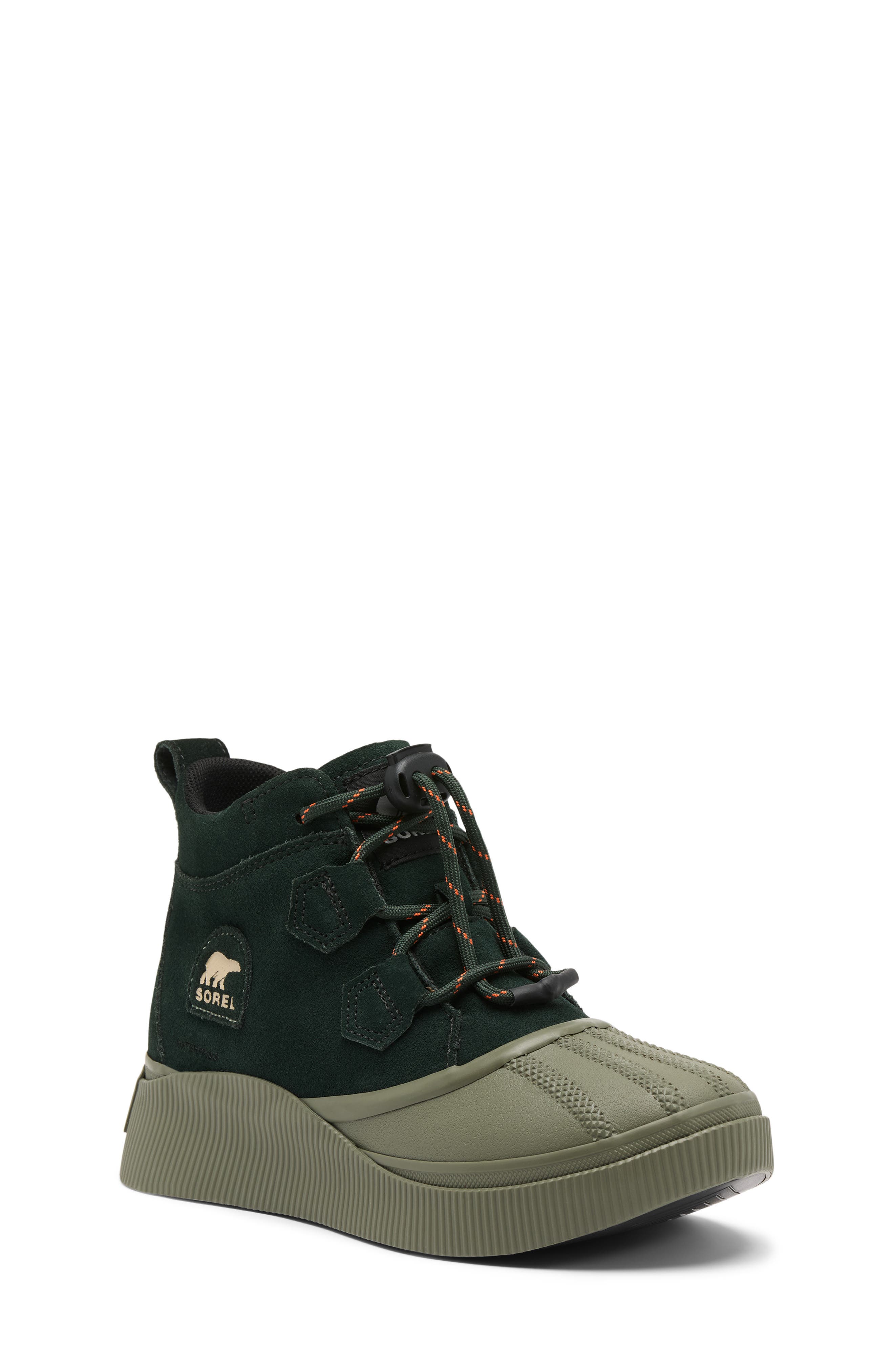 Kids' Out N About IV Strap Waterproof Boot, Main, color, DEEP WOODS/ STONE GREEN