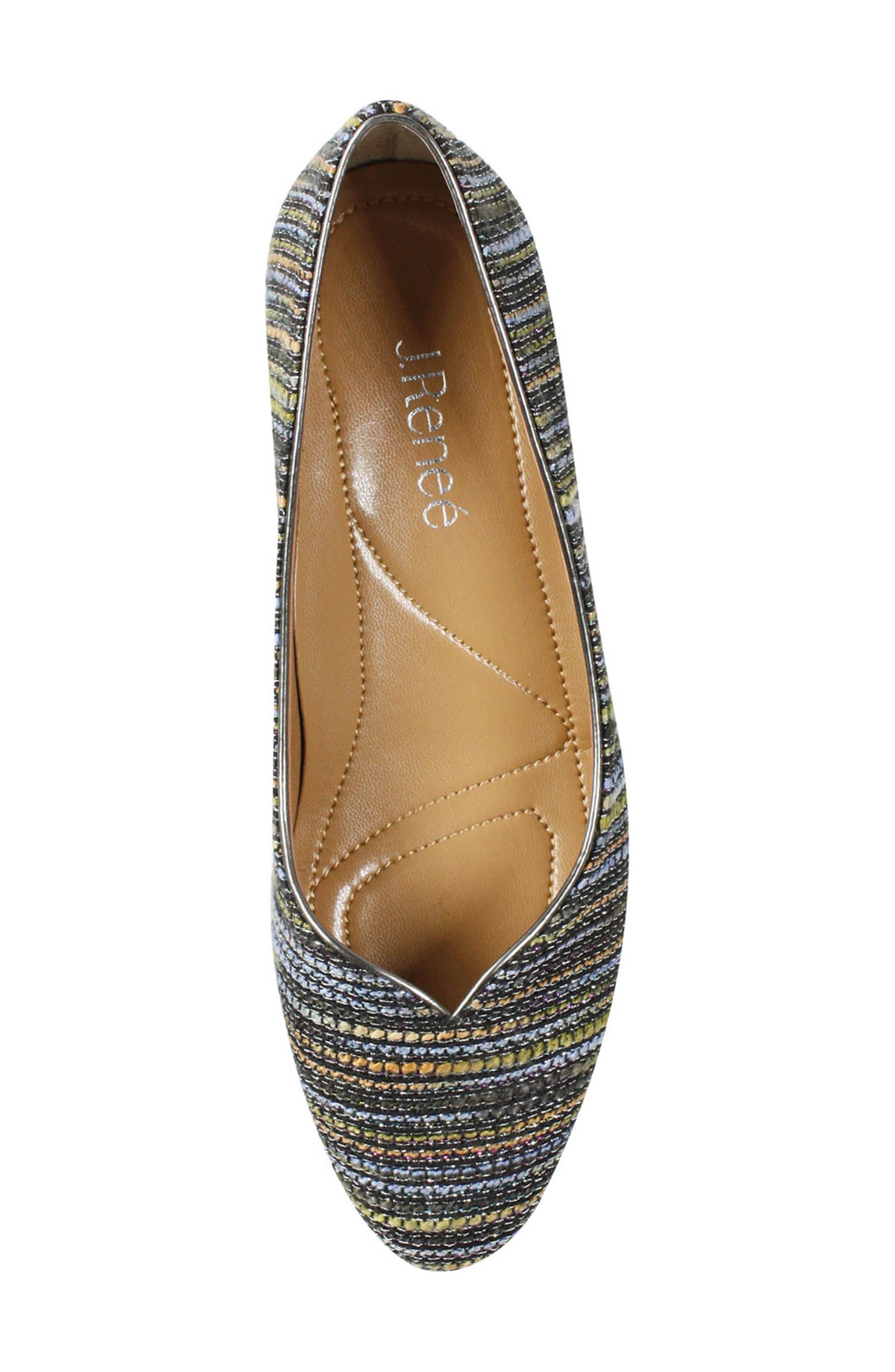 J. Reneé 'Bambalina' Block Heel Glitter Pump, Alternate, color, 