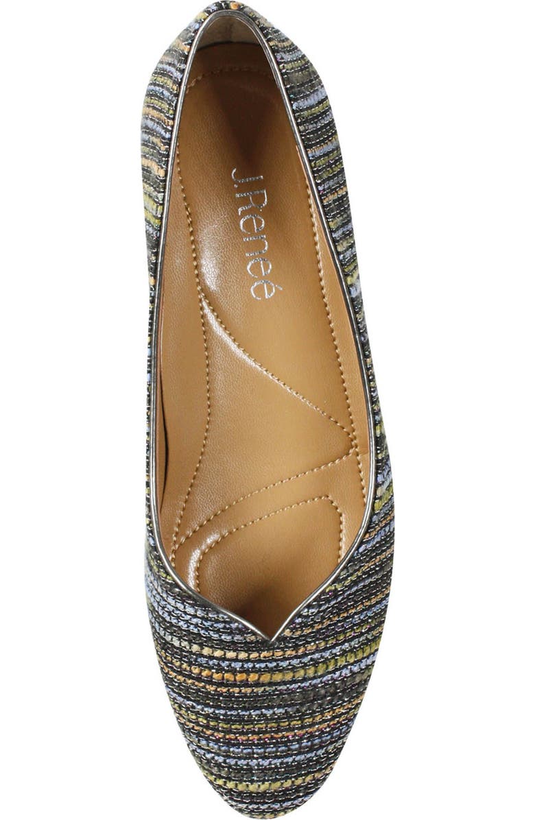 J. Reneé 'Bambalina' Block Heel Glitter Pump, Alternate, color,