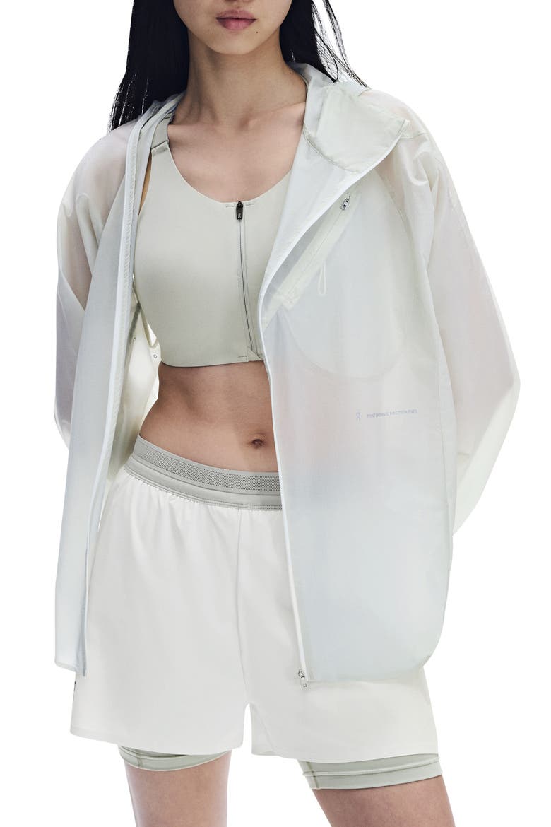 x PAF Zero Water Repellent Hooded Running Jacket, Alternate, color, ICE