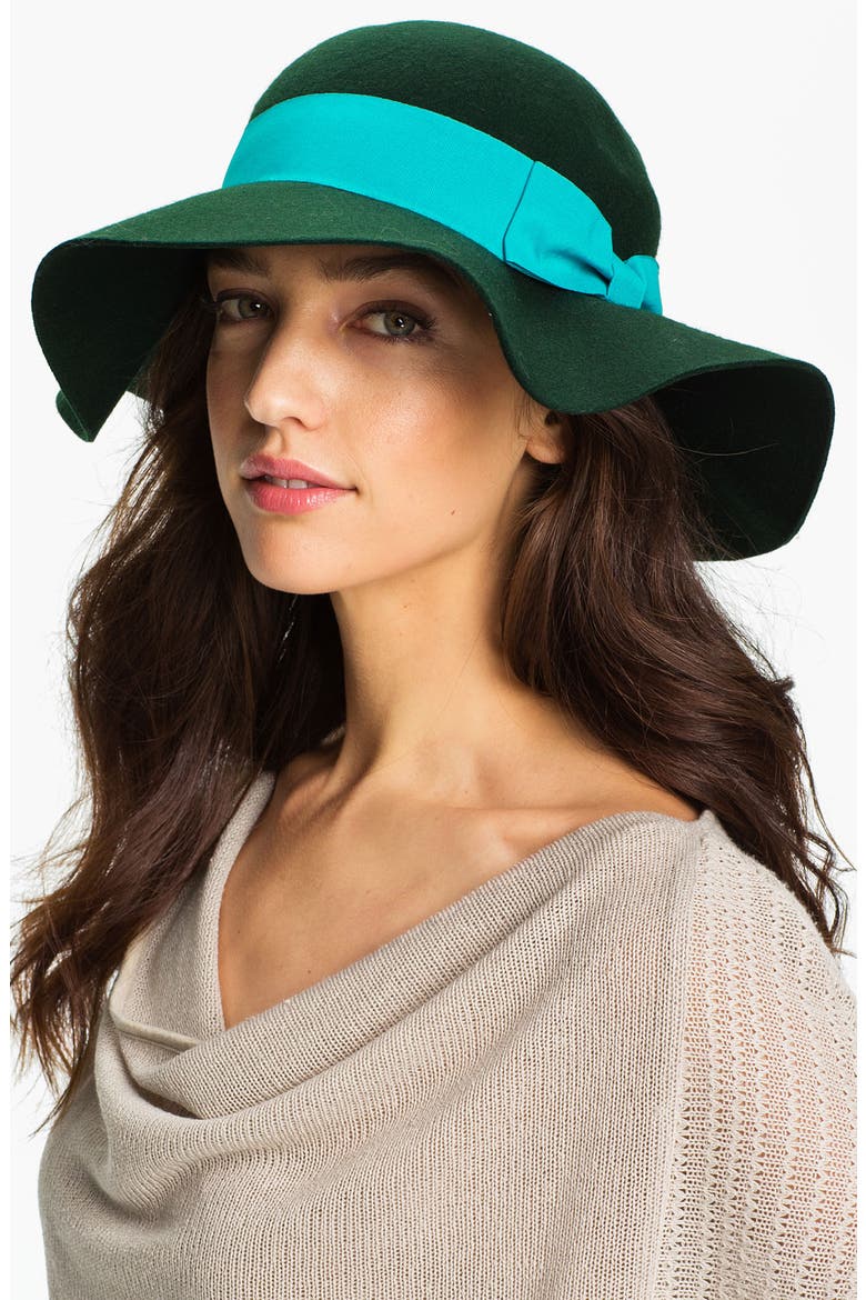 'E.X.' Wool Hat, Main, color, TEAL