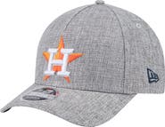 New Era Men's New Era Gray Houston Astros Cotton Weave M-Crown A-Frame 9FORTY Adjustable Hat