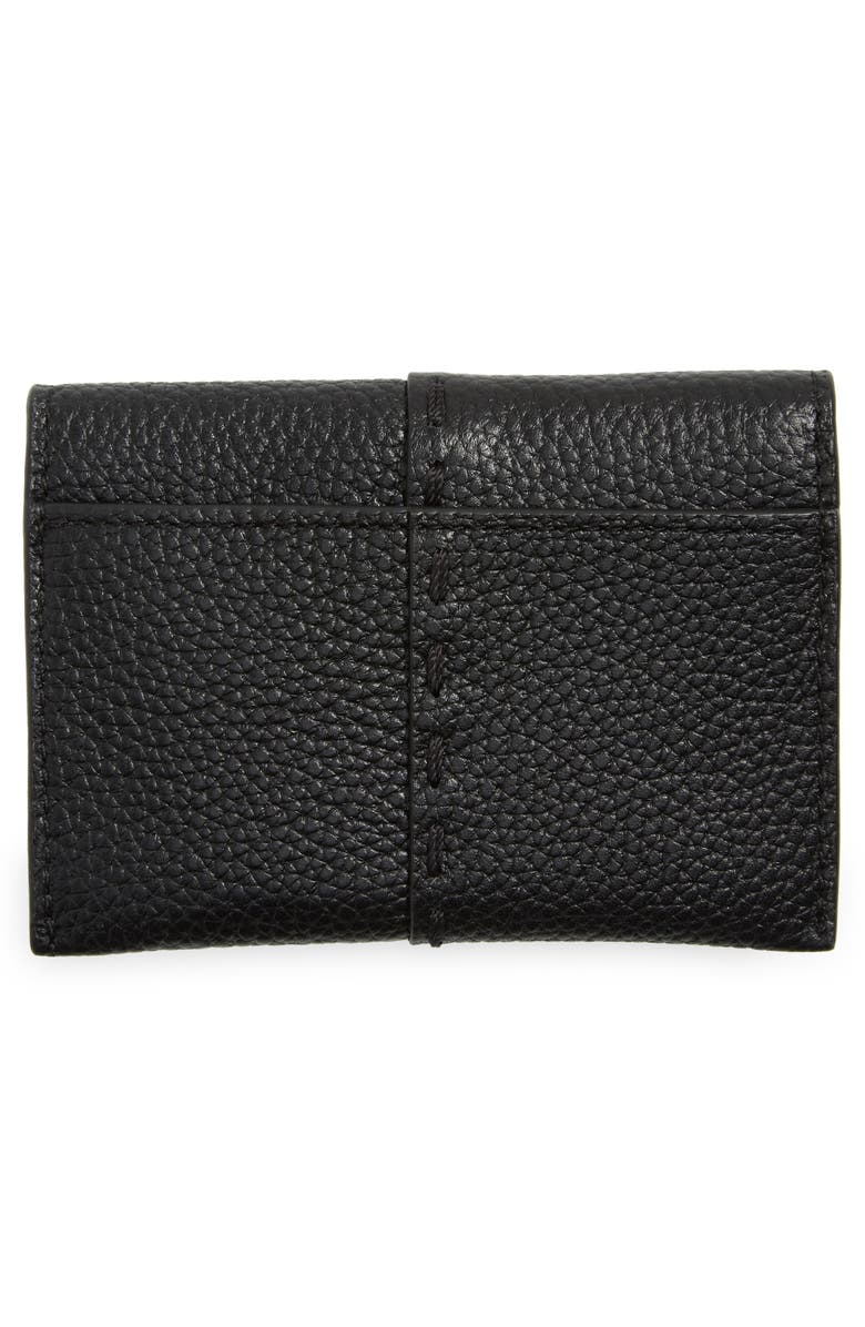 Tory Burch McGraw Leather Flap Card Case, Alternate, color, 