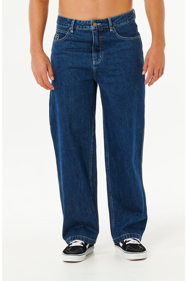 Nu Dose Loose Fit Carpenter Jeans, Main, color, TRUE INDIGO