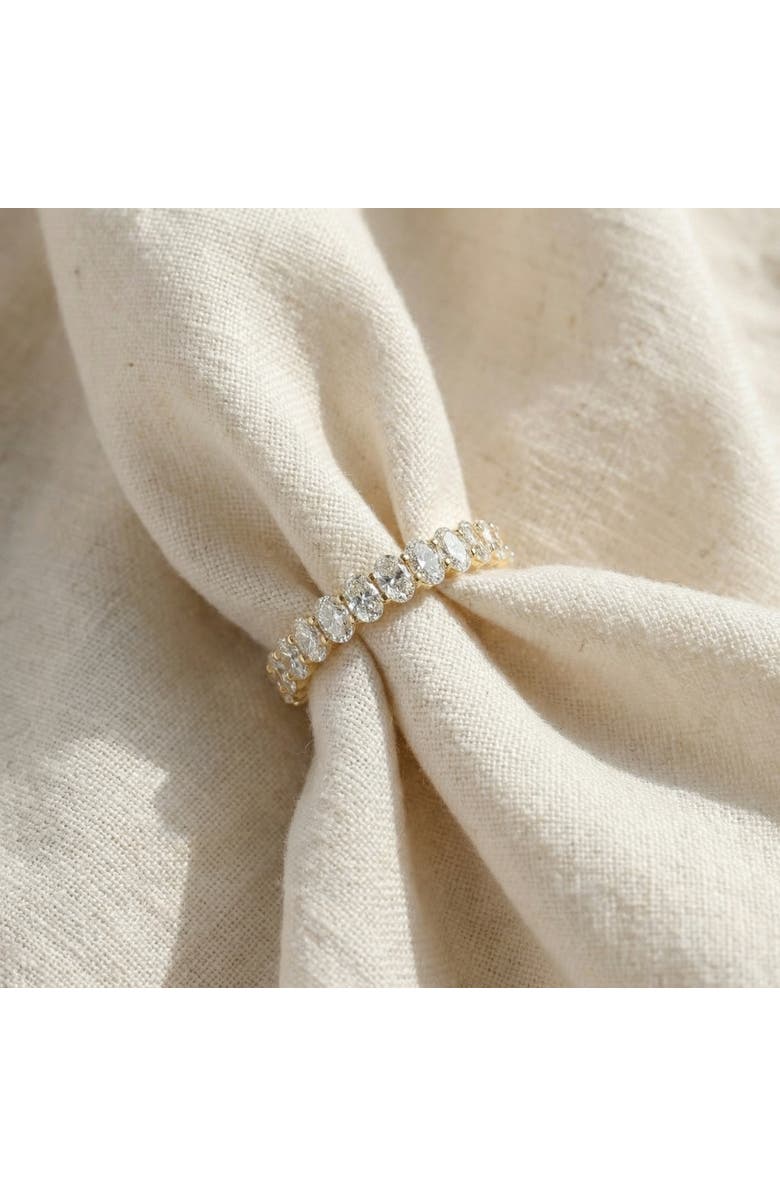 Bliss Diamond 3Ct Oval Diamond Eternity Wedding Ring 14k Gold Lab Grown, Alternate, color, 14K Yellow Gold