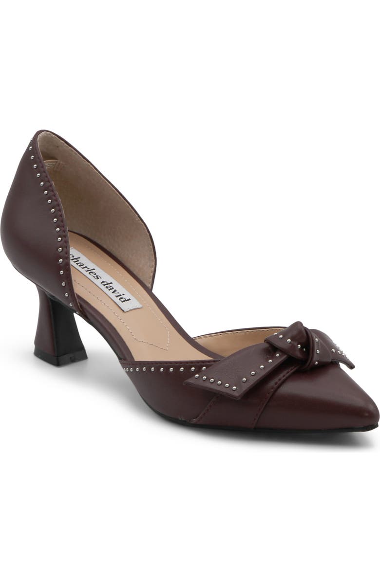 Charles by Charles David Artesia d'Orsay Pump, Main, color, Wine
