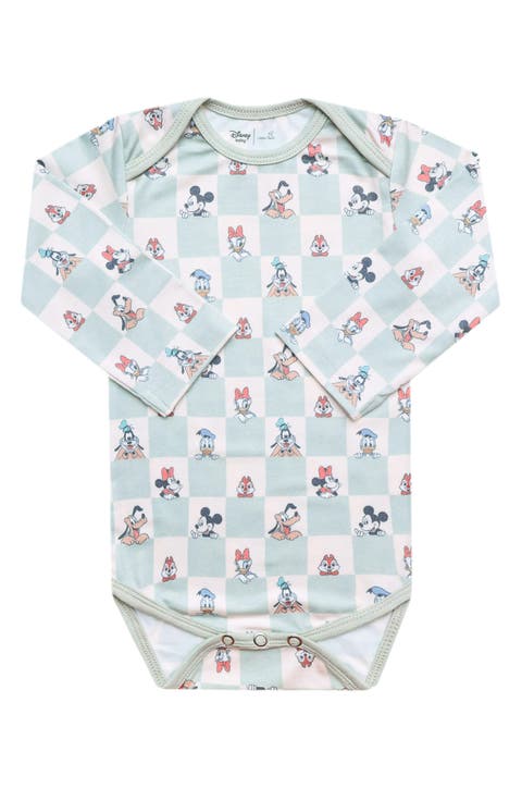 Mickey Mouse & Friends Print Long Sleeve Bodysuit (Baby)