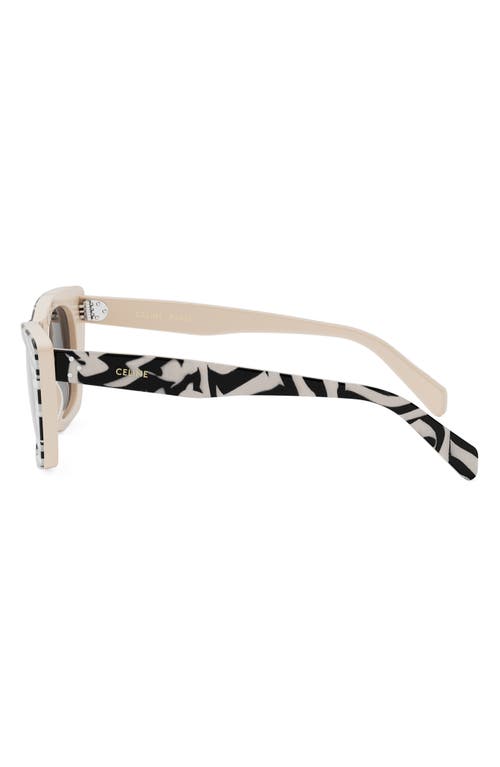 Celine Bold 3 Dots 51mm Cat Eye Sunglasses In Gray