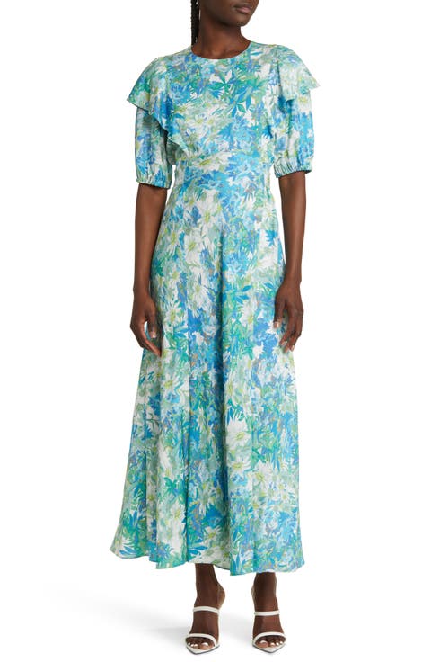 Nicciey Floral Puff Sleeve Dress