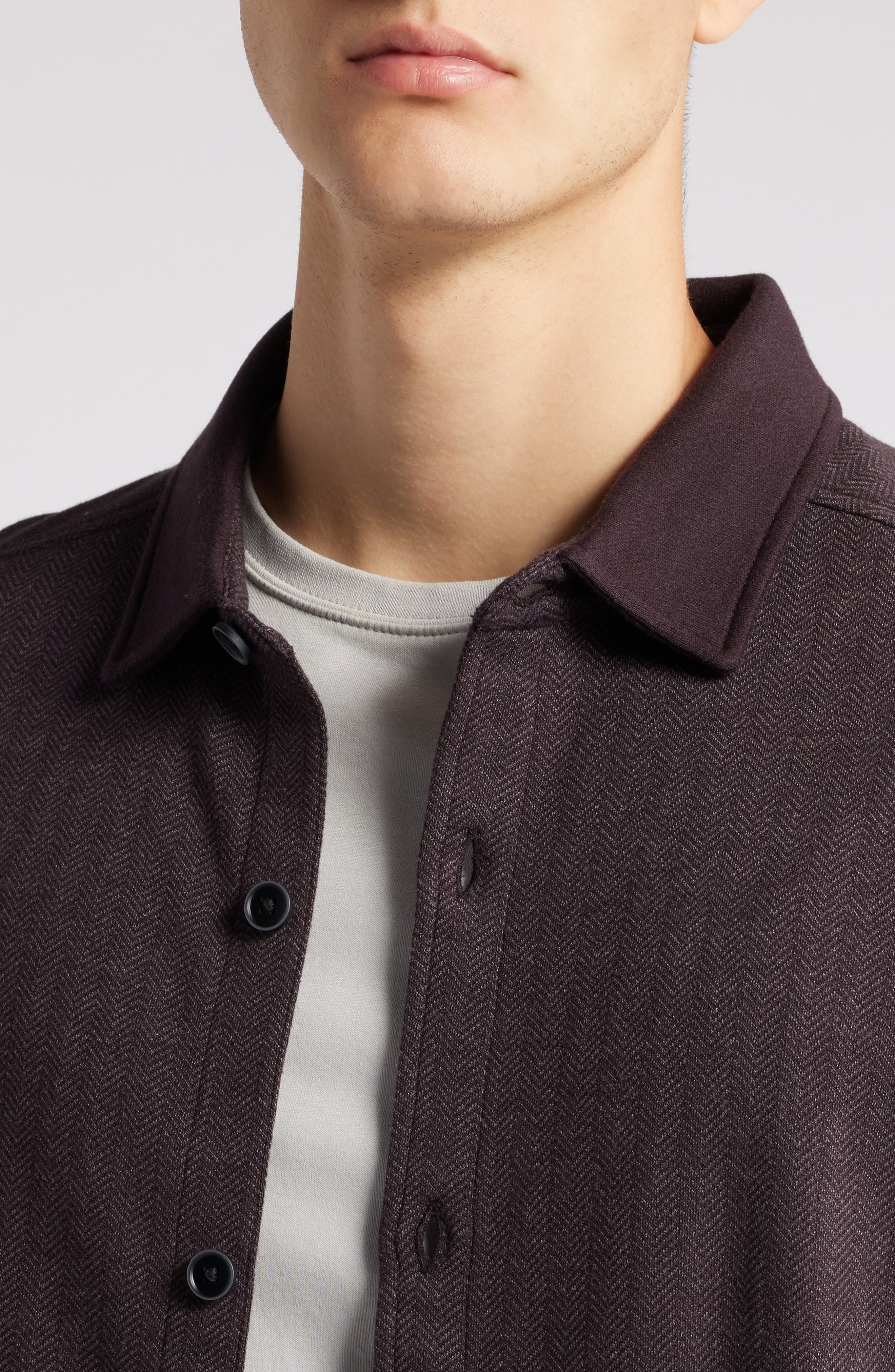 White Stone Knit Overshirt - image 4