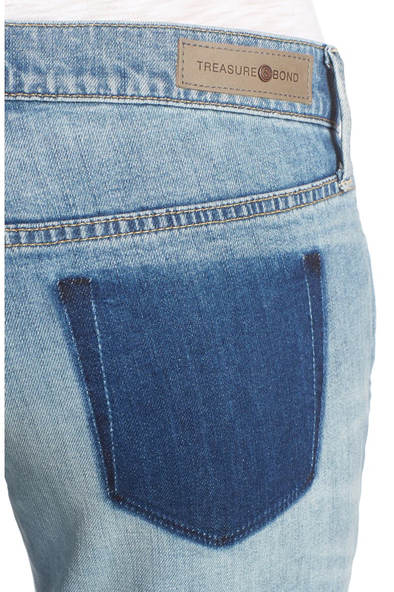 Skinny Boyfriend Jeans, Alternate, color, GRAVEL MEDIUM REMADE