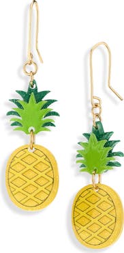Leith Pineapple Drop Earrings