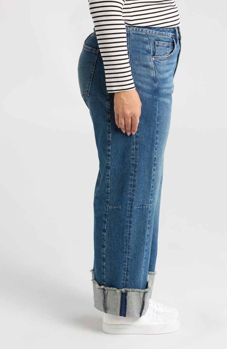 KUT from the Kloth Meg Cuffed Wide Leg Jeans, Alternate, color, 