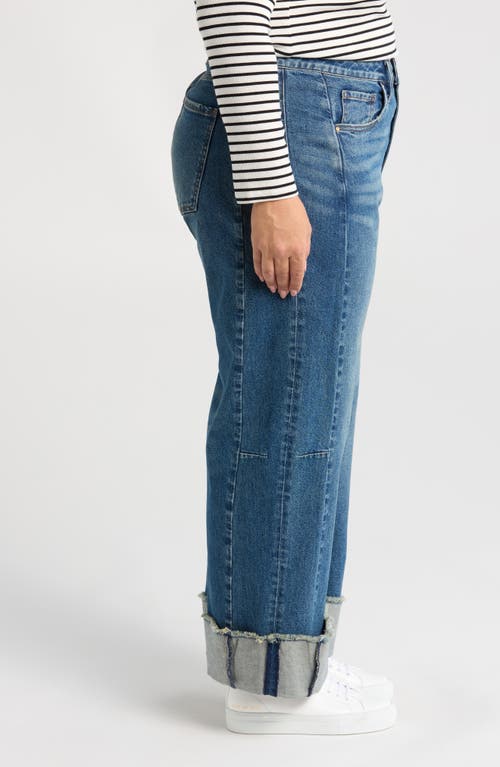 KUT FROM THE KLOTH KUT FROM THE KLOTH MEG CUFFED WIDE LEG JEANS