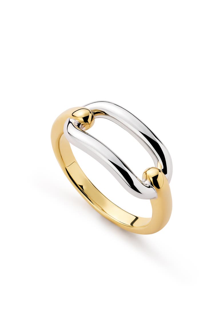 Blake Two-Tone Ring, Main, color, GOLD / SILVER