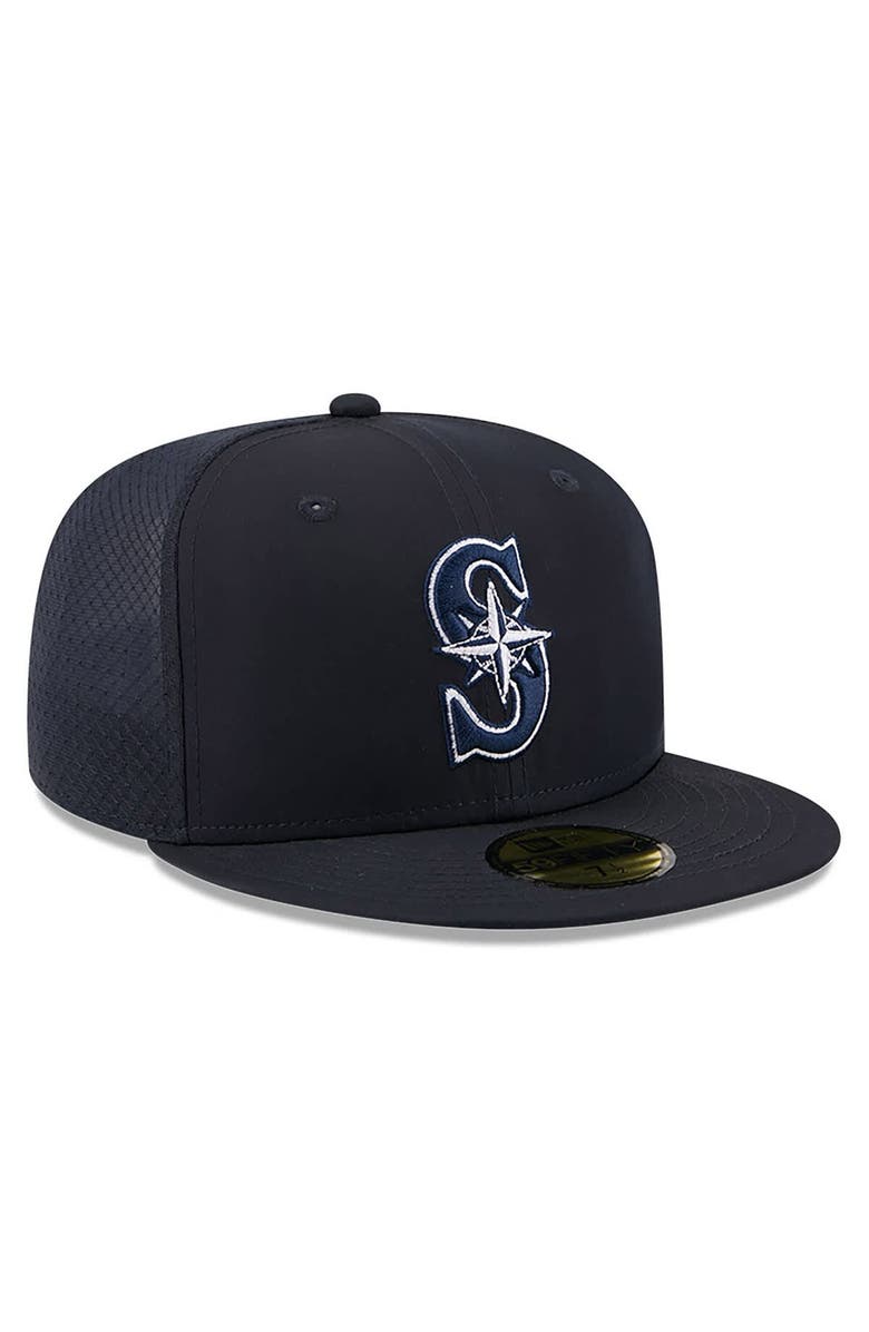 New Era Men's New Era Navy Seattle Mariners 2026 Batting Practice 59FIFTY Fitted Hat, Alternate, color, Navy