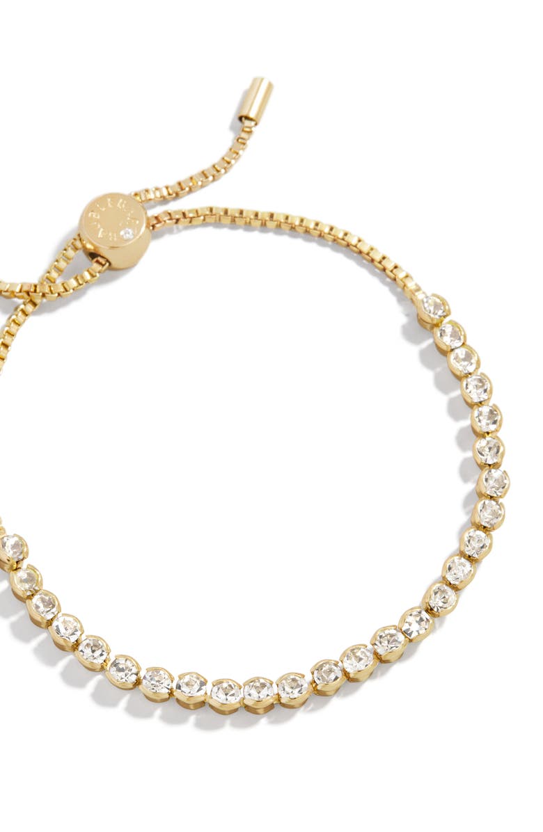 BaubleBar Tennis Slider Bracelet, Alternate, color, Gold/ Clear