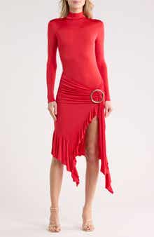 Desigual Draped Long Sleeve Maxi Dress