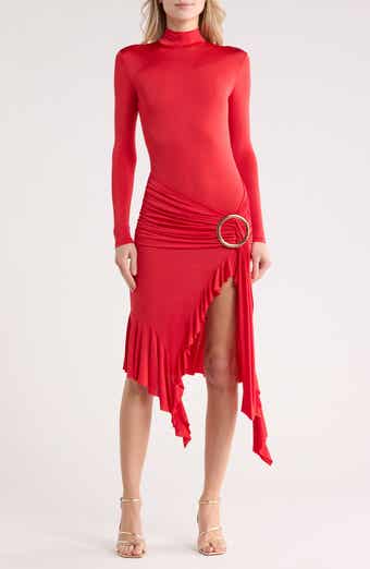 Desigual Draped Long Sleeve Maxi Dress