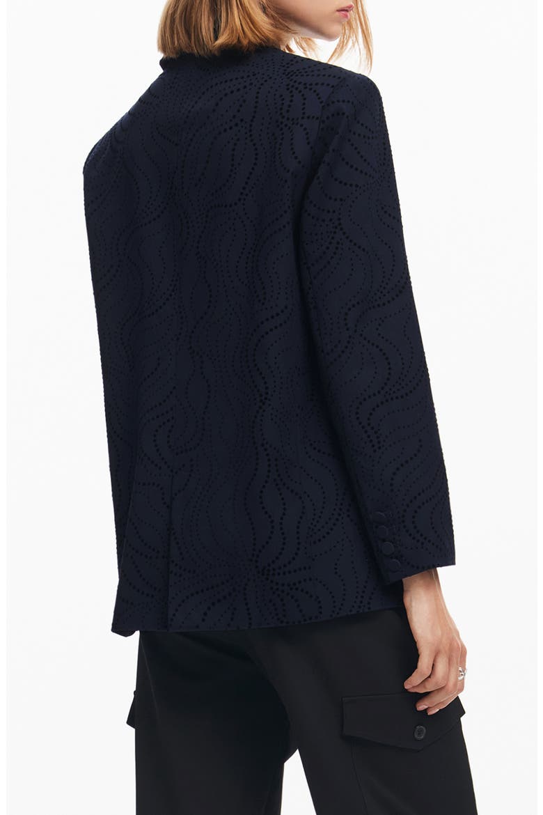 Hamburgo Floral Eyelet Blazer, Alternate, color, BLUE