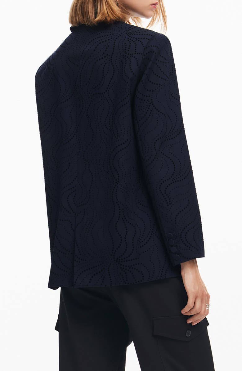 Desigual Hamburgo Floral Eyelet Blazer, Alternate, color, 